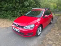 Used VW Golf VII Match 105 HP (77 kW) 2014 Red Hatchback
