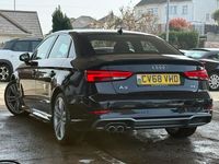 Used Audi A3 S-Line 150 HP (110 kW) 2018 Black Sedan