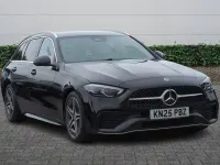 Used Mercedes C200 AMG line 204 HP (150 kW) 2025 Black Estate