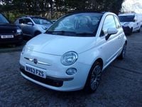 Used Fiat 500 Lounge 69 HP (50 kW) 2014 White Cabriolet