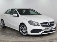 Used Mercedes A160 AMG line 102 HP (75 kW) 2018 White Hatchback
