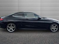 Usado Mercedes C220 AMG line 170 HP (125 kW) 2018 Preto Coupé