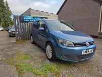 Used VW Touran SE 105 HP (77 kW) 2015 Blue MPV