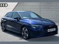 Used Audi A3 Black Edition 147 HP (108 kW) 2024 Blue Hatchback