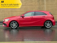 Used Mercedes A160 AMG line 102 HP (75 kW) 2018 Red Hatchback