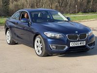 Used BMW 218 Luxury Line 136 HP (100 kW) 2015 Blue Coupe