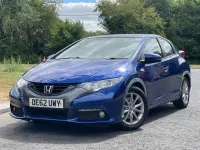 Used Honda Civic EX 2013 Blue Hatchback