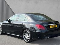 Used Mercedes C200 AMG line 136 HP (100 kW) 2018 Black