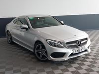 Used Mercedes C220 AMG line 170 HP (125 kW) 2018 Silver Coupe