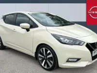 Used Nissan Micra Tekna 92 HP (67 kW) 2023 White Hatchback