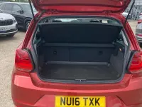 Used VW Polo Match 90 HP (66 kW) 2016 Red Hatchback