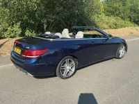 Used Mercedes E220 AMG 2013 Cavansite blue Cabriolet