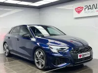 Begagnad Audi S3 Sportback Exclusive 310 HK (228 kW) 2021 Blå Halvkombi