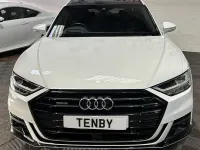 Used Audi A8 Black Edition 286 HP (210 kW) 2021 White Sedan