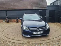 Used Mercedes C220 AMG Line Premium 170 HP (125 kW) 2017 Blue Estate