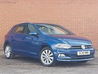 Begagnad VW Polo SEL 115 HK (84 kW) 2018 Blå Halvkombi