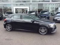Used Mercedes A160 AMG line 2018 Black Hatchback