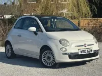 Used Fiat 500 Lounge 69 HP (50 kW) 2012 White Hatchback