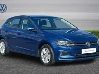 Used VW Polo SE 95 HP (69 kW) 2018 Blue Hatchback