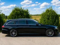 Used Mercedes E220 AMG line 194 HP (142 kW) 2017 Black Estate