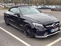 Used Mercedes C220 Premium Plus 170 HP (125 kW) 2018 Black Cabriolet