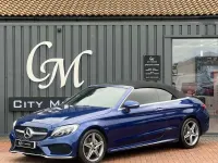 Used Mercedes C200 AMG line 2017 Blue Cabriolet