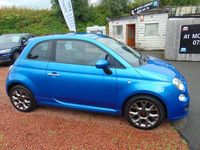Used Fiat 500 S 69 HP (50 kW) 2015 Blue Hatchback