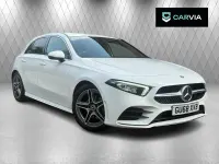 Begagnad Mercedes A200 AMG line 2018 Vit Halvkombi