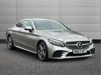 Used Mercedes C300 AMG line 245 HP (180 kW) 2019 Silver Coupe