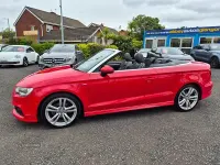 Used Audi A3 Cabriolet S-Line 110 HP (80 kW) 2015 Red Cabriolet