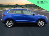 Used Skoda Karoq SE L 110 HP (80 kW) 2022 Race blue metallic SUV