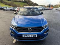 Used VW T-Roc Cabriolet R-line 150 HP (110 kW) 2020 Blue Cabriolet