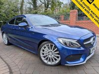 Used Mercedes C250 AMG line 204 HP (150 kW) 2016 Brilliant blue Coupe