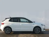Used Skoda Fabia Monte Carlo 147 HP (108 kW) 2023 Moon white metallic body / black magic pearl effect roof Hatchback