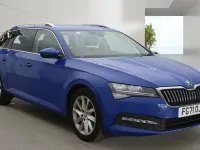 Used Skoda Superb SE Technology 150 HP (110 kW) 2022 Blue Estate