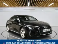 Begagnad Audi A3 S-Line 110 HK (80 kW) 2023 Svart Sedan