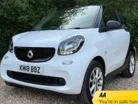 Used Smart ForTwo Cabrio Passion 2018 Black Cabriolet