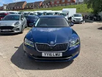 Used Skoda Superb SE L Executive 150 HP (110 kW) 2016 Blue Estate