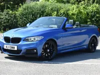 Used BMW 220 M Sport 190 HP (139 kW) 2017 Blue Cabriolet