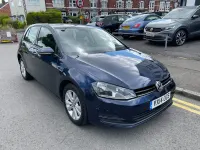 Used VW Golf VII SE 110 HP (80 kW) 2014 Blue Hatchback