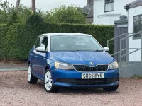 Used Skoda Fabia SE 90 HP (66 kW) 2015 Blue Hatchback