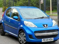 Used Peugeot 107 68 HP (50 kW) 2009 Blue Hatchback