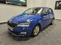 Used Skoda Fabia SE 75 HP (55 kW) 2018 Blue Hatchback