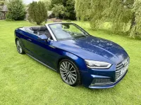 Used Audi A5 Cabriolet S-Line 190 HP (139 kW) 2017 Blue Cabriolet