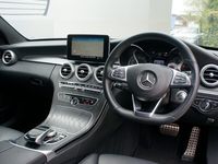 used Mercedes C250 C-Class 2017 (67) MERCEDES BENZAMG PREMIUM PLUS ESTATE DIESEL AUTO BLACK