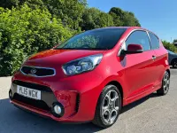 Used Kia Picanto 85 HP (62 kW) 2015 Red Hatchback
