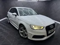 Used Audi A3 S-Line 2014 White Hatchback