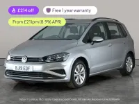 Used VW Golf Sportsvan SE 131 HP (96 kW) 2019 Silver MPV