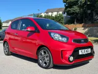 Used Kia Picanto 85 HP (62 kW) 2015 Red Hatchback
