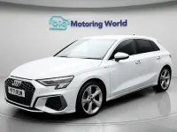 Begagnad Audi A3 Sportback S-Line 2022 Vit Halvkombi